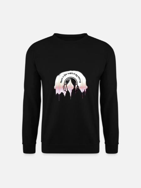 Music ist der Sound meiner Energie - Unisex Pullover - Schwarz