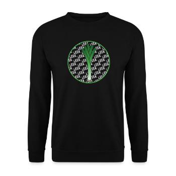 Leek around - Unisex Pullover - Schwarz - Vorne - Alina (178cm) & Michal (187cm)