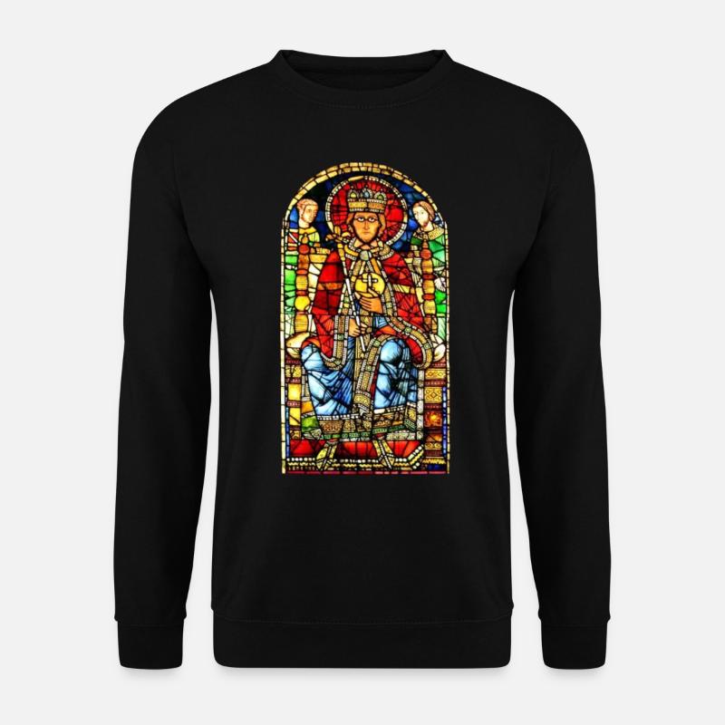 church window cathedral strasbourg - Unisex Sweatshirt - black