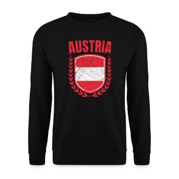 Autriche - Sweat-shirt Unisexe - noir - Devant - Alina (178cm) & Michal (187cm)