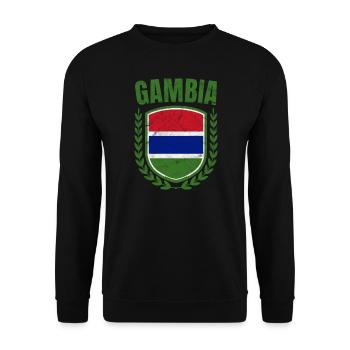 Gambie - Sweat-shirt Unisexe - noir - Devant - Alina (178cm) & Michal (187cm)