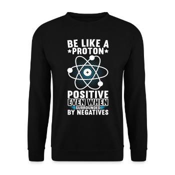 Physics Chemistry Chemist - Unisex Sweatshirt - black - Front - Alina (178cm) & Michal (187cm)