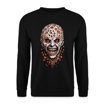 Creepy Halloween Trypophobia Outfit Design - Unisex Sweatshirt - black - Front - Alina (178cm) & Michal (187cm)