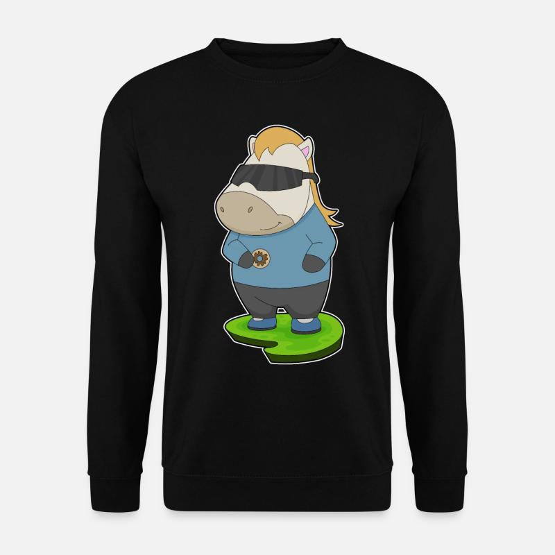 Beignet de cheval - Sweat-shirt Unisexe - noir