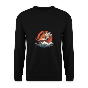 Édition Angler - Sweat-shirt Unisexe - noir - Devant - Alina (178cm) & Michal (187cm)