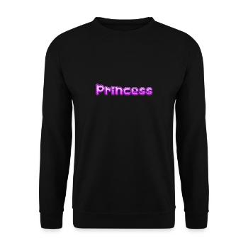 Text Princess - Unisex Pullover - Schwarz - Vorne - Alina (178cm) & Michal (187cm)