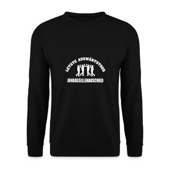 JGA - Unisex Pullover - Schwarz - Vorne - Alina (178cm) & Michal (187cm)