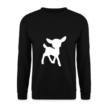 fawn - Unisex Sweatshirt - black - Front - Alina (178cm) & Michal (187cm)
