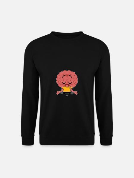 Brain meditation - Premium Design - Unisex Sweatshirt - black
