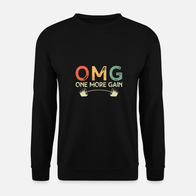 Fitness Motivation Bodybuilder One More Gain - Unisex Pullover - Schwarz