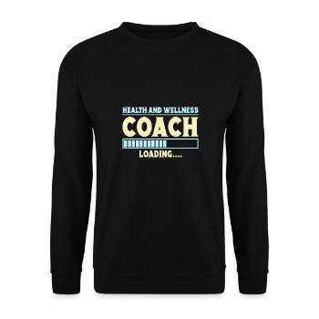 Fitness Motivation Musculation Coach de santé Gym - Sweat-shirt Unisexe - noir - Devant - Alina (178cm) & Michal (187cm)