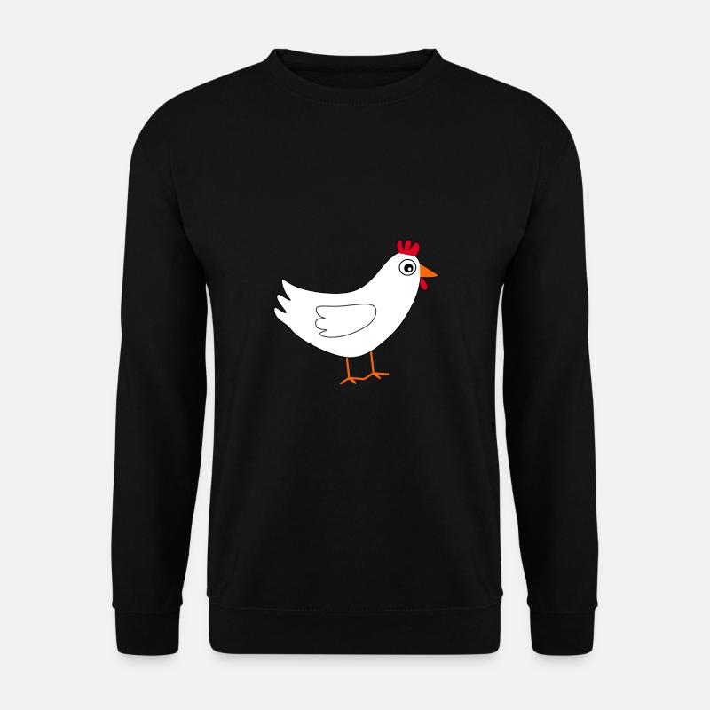 White Chicken Easter - Unisex Sweatshirt - black