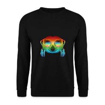 Meerkat Music DJ - Africa Collection - Unisex Sweatshirt - black - Front - Alina (178cm) & Michal (187cm)