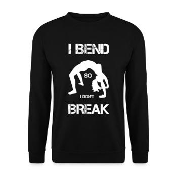 Yoga Yogilates Sports Health Chakra Dalai Lama - Unisex Sweatshirt - black - Front - Alina (178cm) & Michal (187cm)