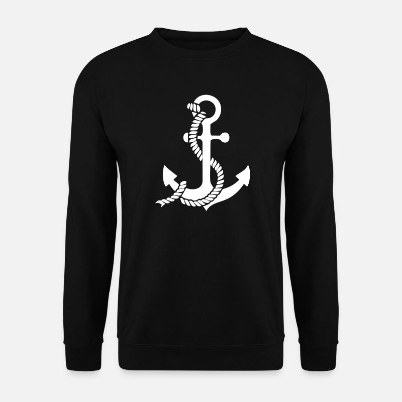Anchor with knot - Unisex Sweatshirt - black