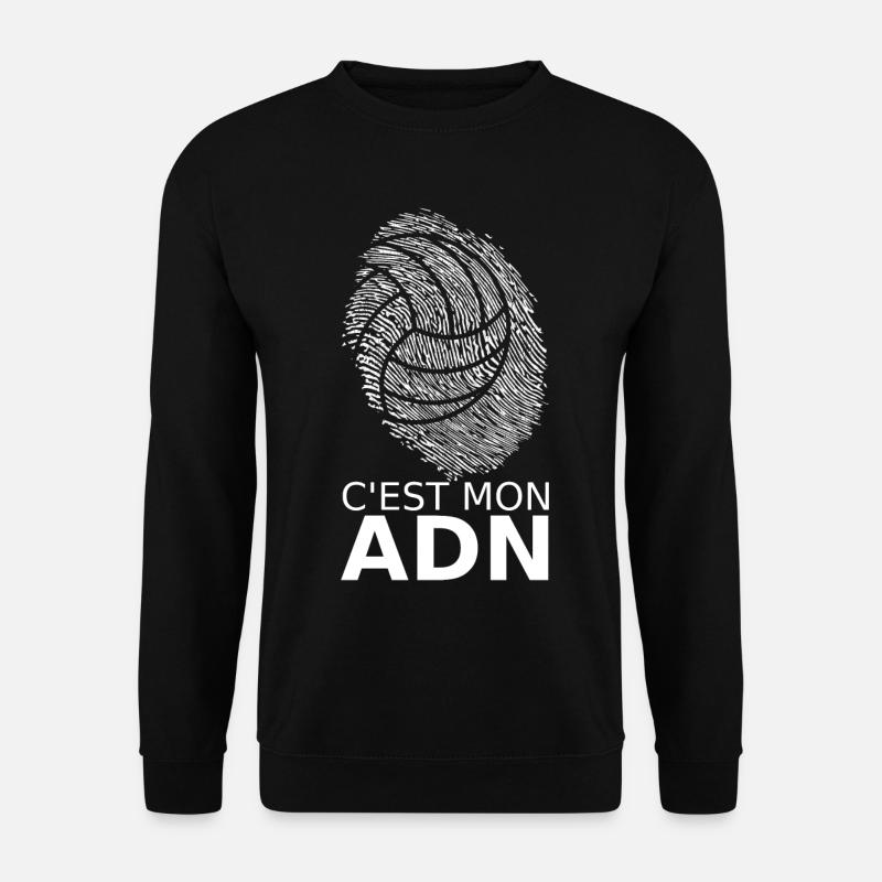 Es ist mein DNA-Volleyball - Unisex Pullover - Schwarz