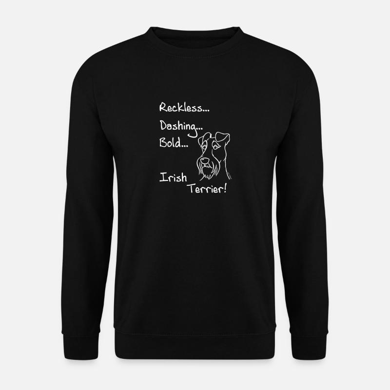 Bold Irish Terrier - Unisex Sweatshirt - black