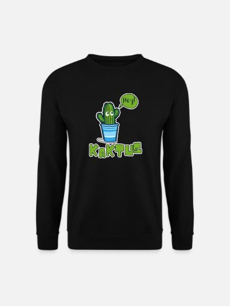 Lustige Kaktus - Unisex Pullover - Schwarz