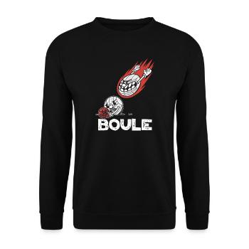 Boules volantes pour les joueurs de boules Bouler - Sweat-shirt Unisexe - noir - Devant - Alina (178cm) & Michal (187cm)