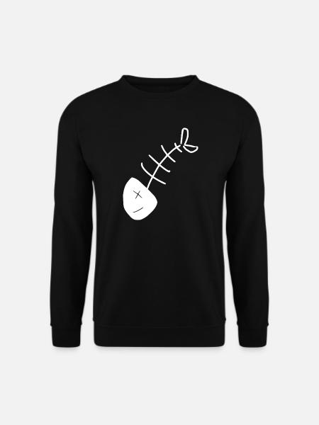 Fisch Shirt Fischmotiv,Angelbekleidung Geschenk - Unisex Pullover - Schwarz