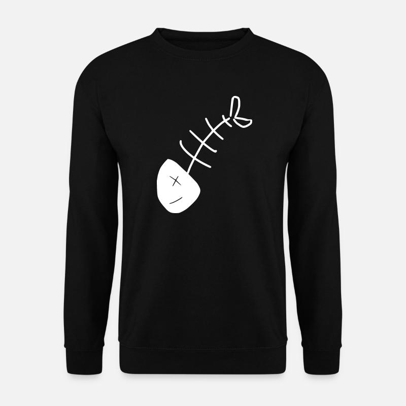 Fisch Shirt Fischmotiv,Angelbekleidung Geschenk - Unisex Pullover - Schwarz