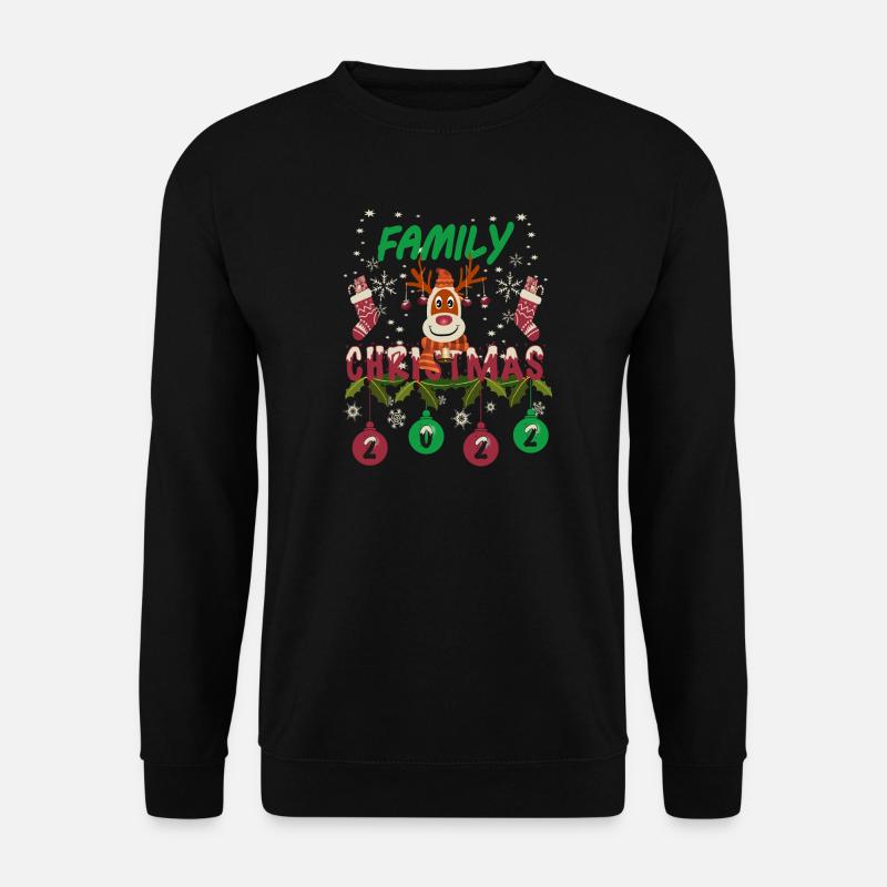 Familien Weihnachtsfest - Unisex Pullover - Schwarz