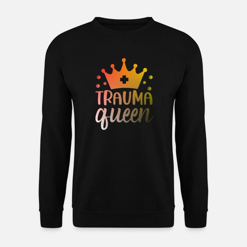 Trauma Queen Krankenschwester - Unisex Pullover - Schwarz