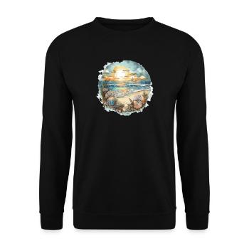 Beach Dream - Unisex Sweatshirt - black - Front - Alina (178cm) & Michal (187cm)
