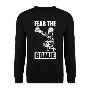 Lacrosse Torhüter - Unisex Pullover - Schwarz - Vorne - Alina (178cm) & Michal (187cm)