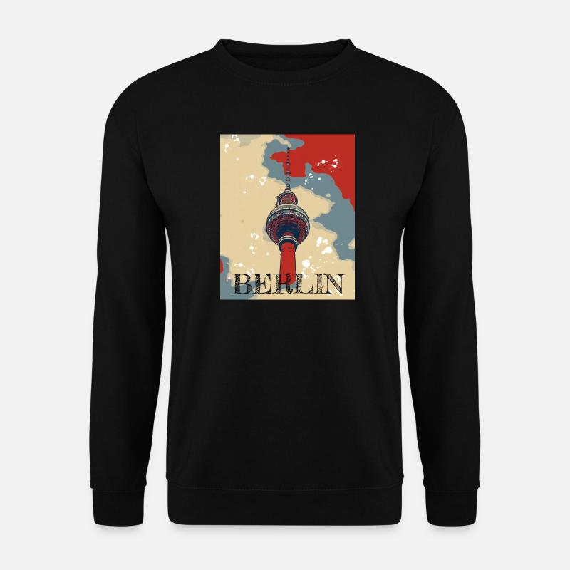 Fernsehturm Berlin The Place to be - Sweat-shirt Unisexe - noir