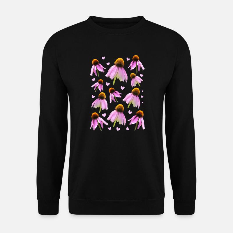 Sonnenhut coneflower - Unisex Pullover - Schwarz