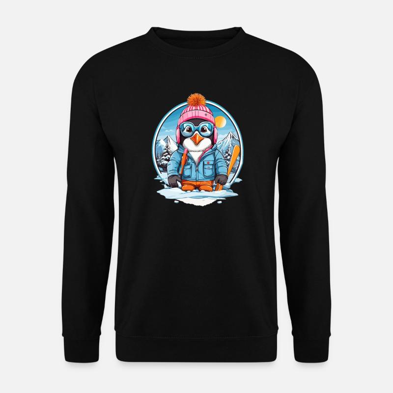 Süßer Pinguin - Unisex Pullover - Schwarz