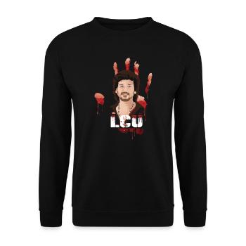Visionary Lokesh : un hommage au cinéma tamoul » - Sweat-shirt Unisexe - noir - Devant - Alina (178cm) & Michal (187cm)