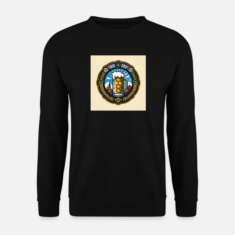 Bier Logo 2 - Unisex Pullover - Schwarz