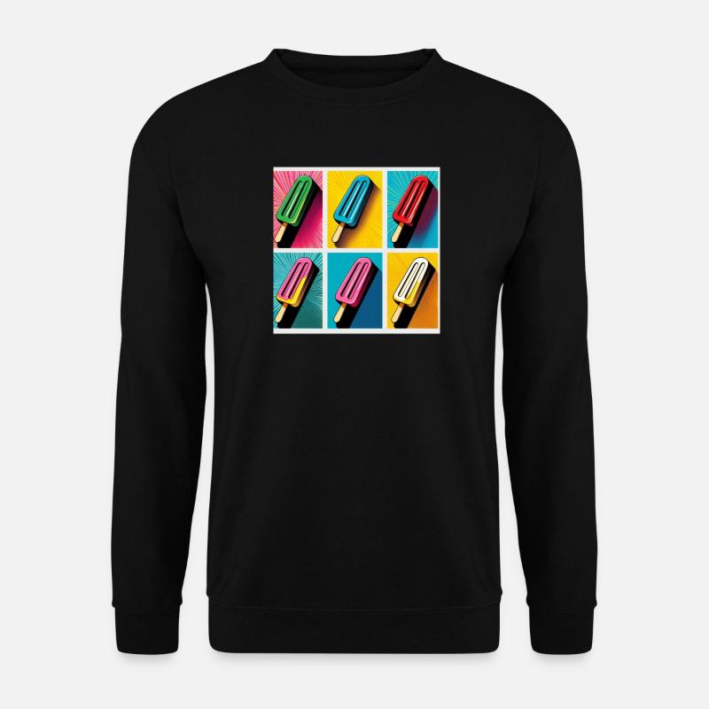 Eis am Stil Popsicle Pop Art II - Unisex Pullover - Schwarz