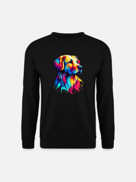 Labrador Golden Retriever Hund - Unisex Pullover - Schwarz