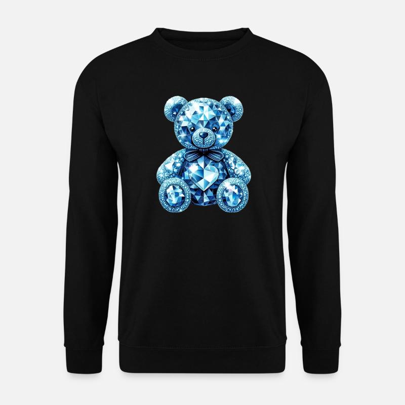 Crystal Bear Diamond Diamonds - Unisex Sweatshirt - black