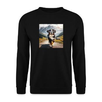 Bouvier bernois - Sweat-shirt Unisexe - noir - Devant - Alina (178cm) & Michal (187cm)