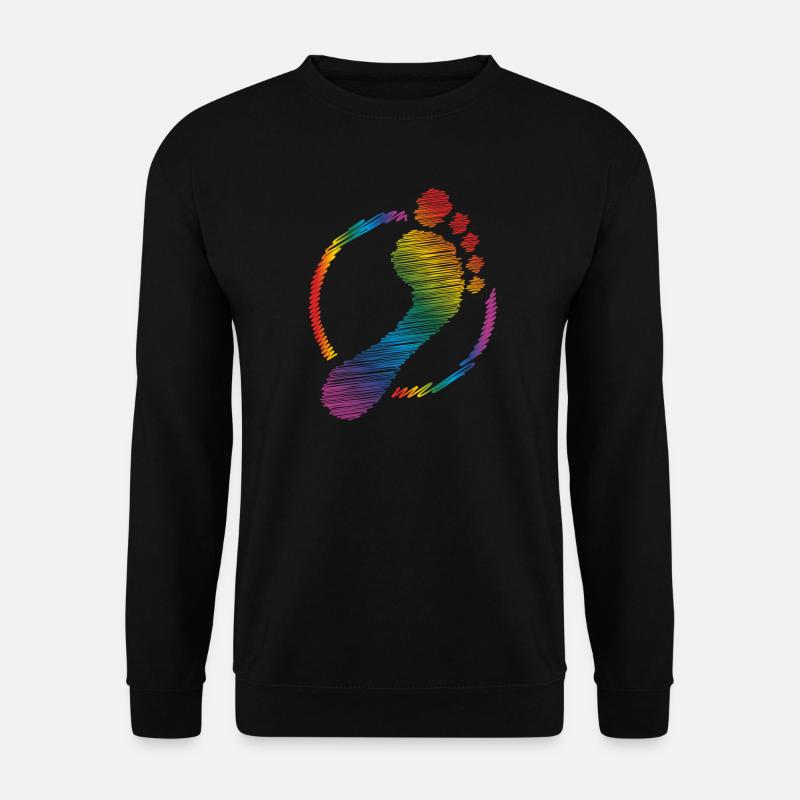 empreinte arc-en-ciel empreinte arc-en-ciel - Sweat-shirt Unisexe - noir