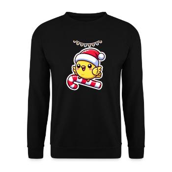 Canaries de Noël - Sweat-shirt Unisexe - noir - Devant - Alina (178cm) & Michal (187cm)