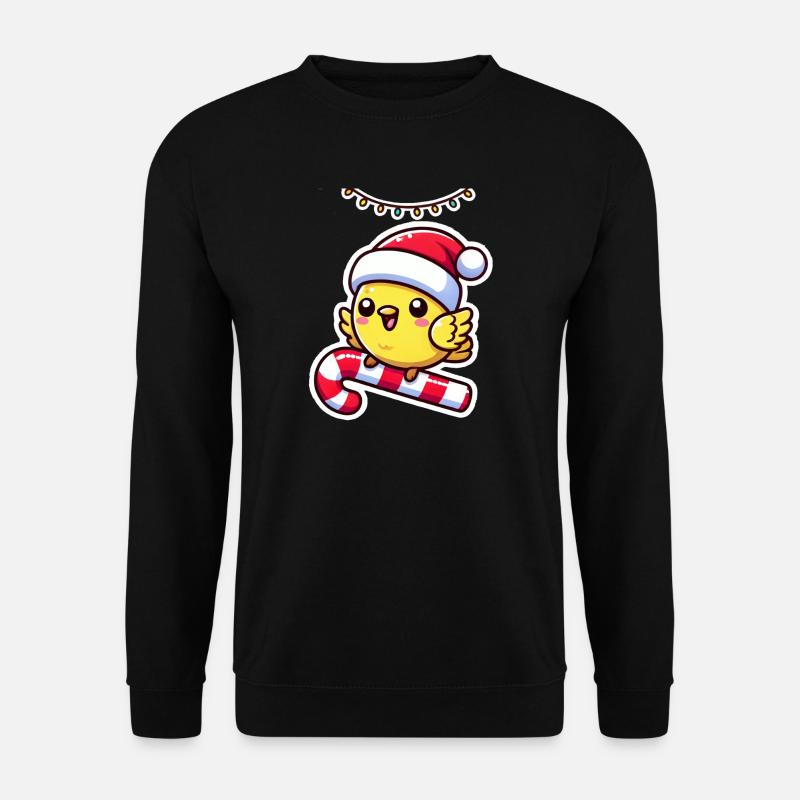 Christmas Canary Tunes - Unisex Pullover - Schwarz