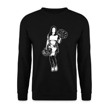 Cheerleader - Unisex Sweatshirt - black - Front - Alina (178cm) & Michal (187cm)