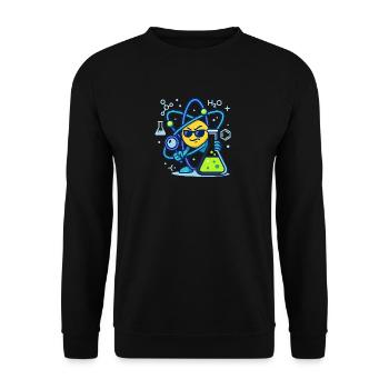 Sneaky Atom Vibes - Conception en physique et chimie - Sweat-shirt Unisexe - noir - Devant - Alina (178cm) & Michal (187cm)