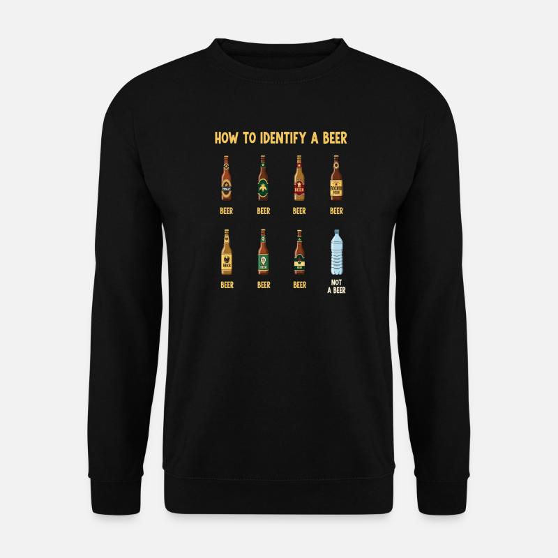 Bier-Identifizierungs-Guide - Unisex Pullover - Schwarz