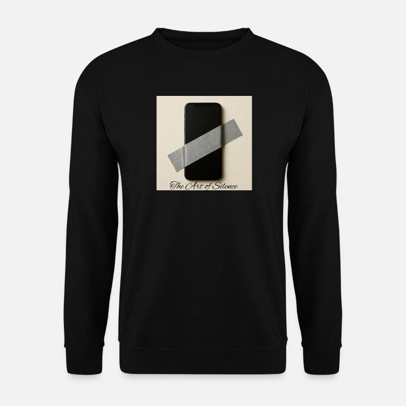 Silent Mobile Kunstdruck - Unisex Pullover - Schwarz