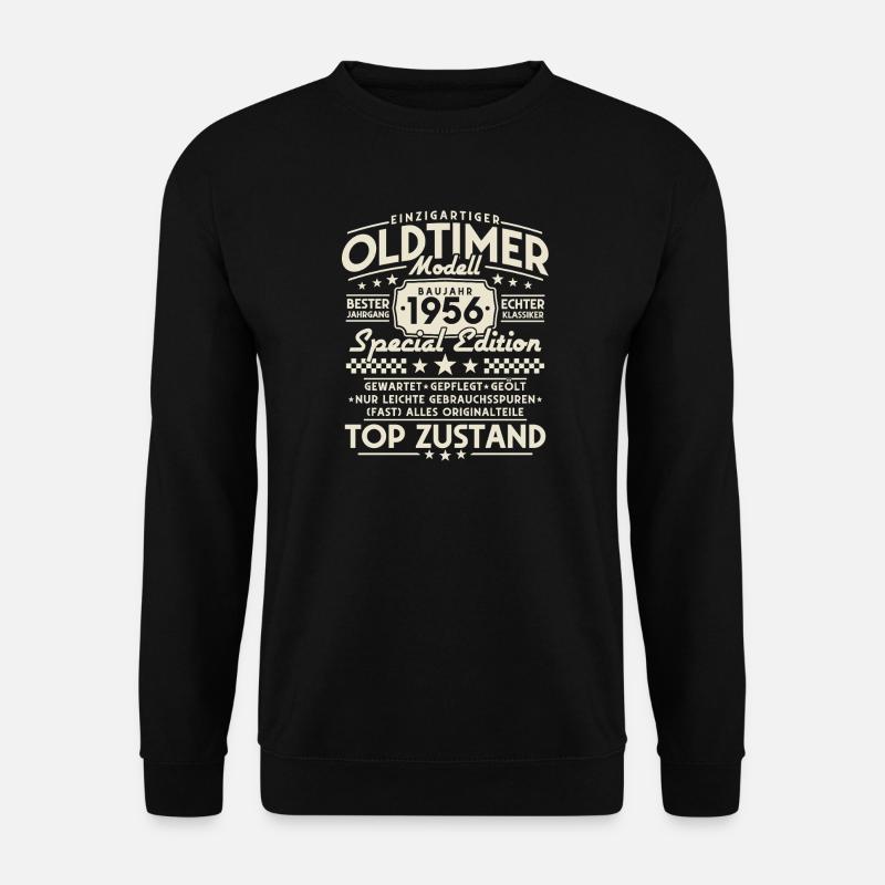 Oldtimer 1956 Jahrgang Vintage Retro Geburtstag - Unisex Pullover - Schwarz