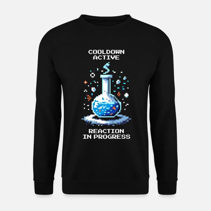 Cooldown active – reaction running | Chemistry - Unisex Sweatshirt - black