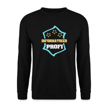 Occupation Computer Scientist - Unisex Sweatshirt - black - Front - Alina (178cm) & Michal (187cm)