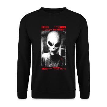 Have you seen this creature? - Unisex Sweatshirt - black - Front - Alina (178cm) & Michal (187cm)