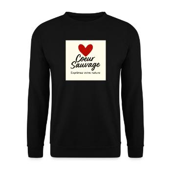 Wild Heart: Free Expression - Unisex Sweatshirt - black - Front - Alina (178cm) & Michal (187cm)